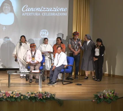 Ceremonia de apertura a la Canonización de Sor María Troncatti